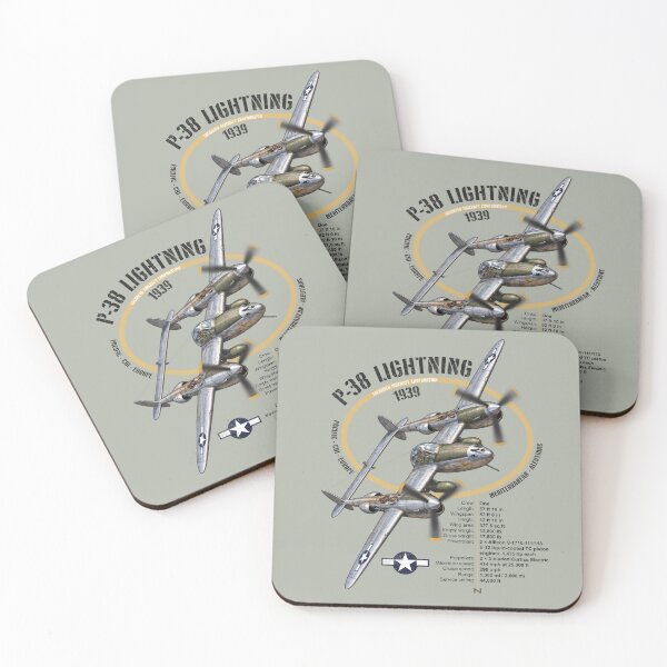 Item preview, P-38 Lightning Plane White designed and sold by MUNZdesign.