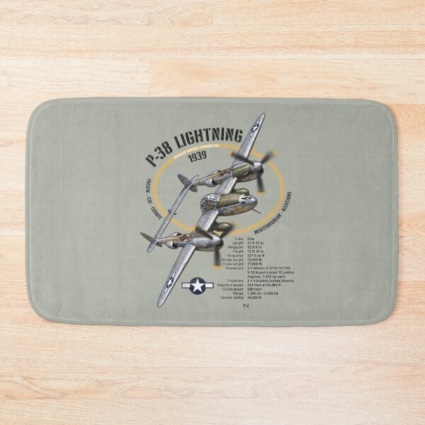 Item preview, P-38 Lightning Plane White designed and sold by MUNZdesign.