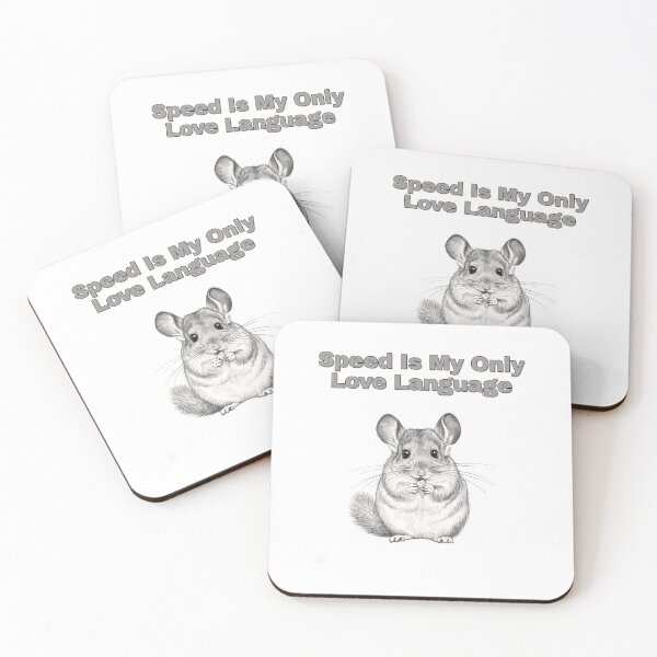 Item preview, Fast Chinchilla Zoomies Love Language Sketch designed and sold by NatureUnleashed.
