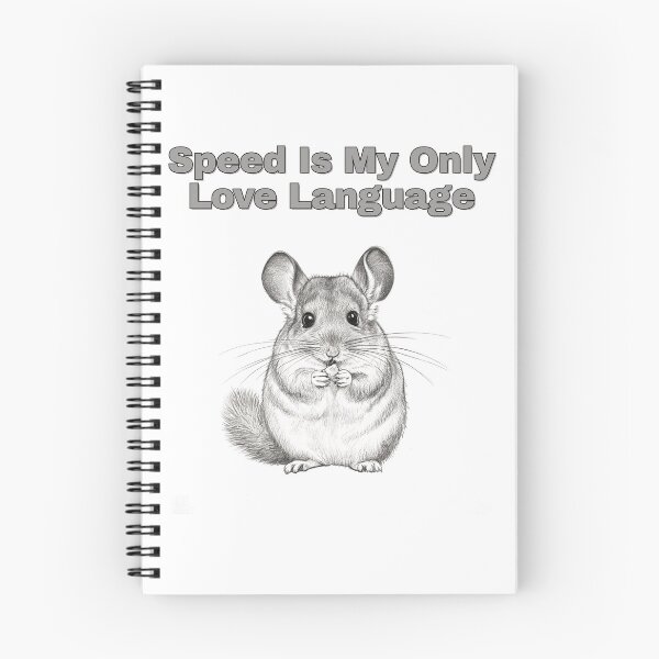 Item preview, Fast Chinchilla Zoomies Love Language Sketch designed and sold by NatureUnleashed.