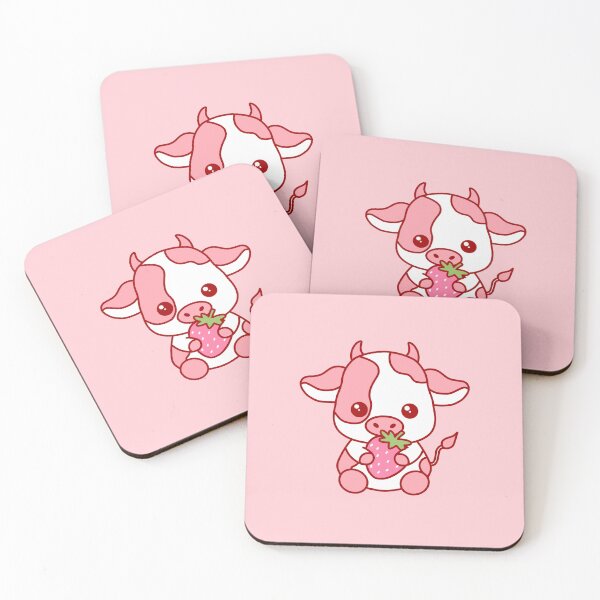 Item preview, Pink Strawberry Cow Cute designed and sold by SlimyFish.