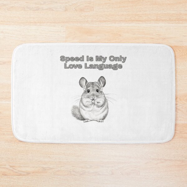 Item preview, Fast Chinchilla Zoomies Love Language Sketch designed and sold by NatureUnleashed.