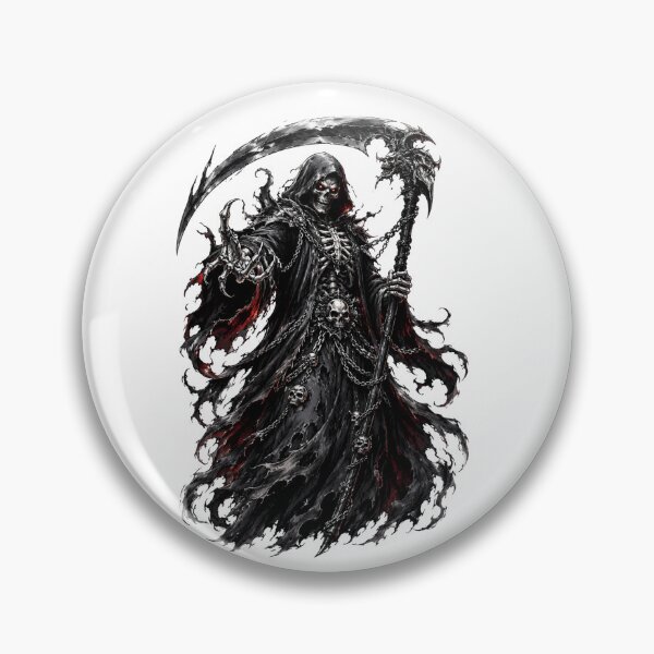Item preview, Dark Reaper Tactical Skeleton with Scythe Dark Fantasy Art designed and sold by KTD28_SHOP.