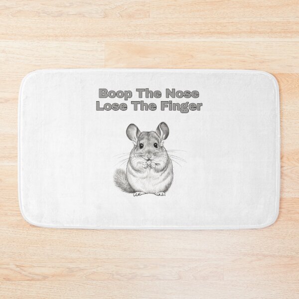 Item preview, Feisty Chinchilla Boop Warning Pencil Sketch designed and sold by NatureUnleashed.