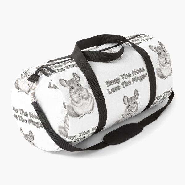 Item preview, Feisty Chinchilla Boop Warning Pencil Sketch designed and sold by NatureUnleashed.