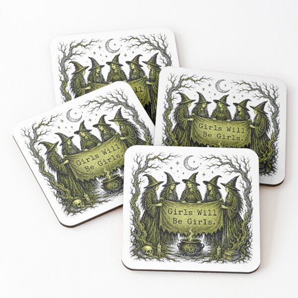 Item preview, Feminist Witch Coven Gothic Woodcut Occult Sisterhood designed and sold by chattsuede.