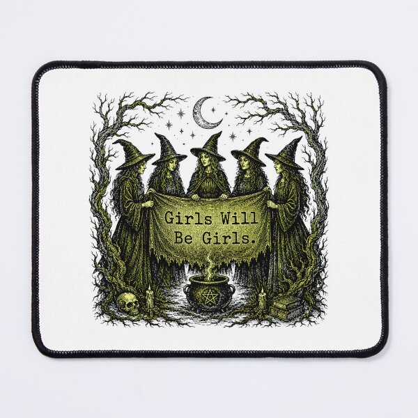 Item preview, Feminist Witch Coven Gothic Woodcut Occult Sisterhood designed and sold by chattsuede.