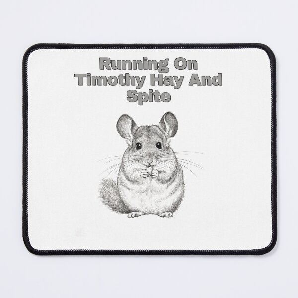 Item preview, Chinchilla Fueled By Hay And Spite Sketch Art designed and sold by NatureUnleashed.