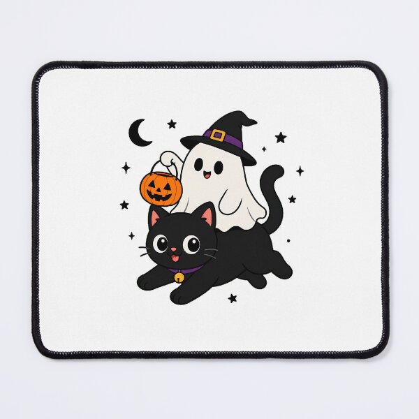 Item preview, Ghost Riding Black Cat Witch Hat Halloween designed and sold by chattsuede.