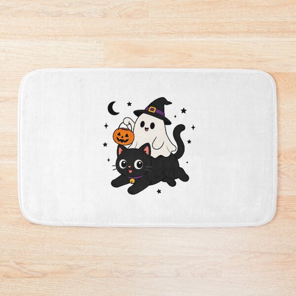 Item preview, Ghost Riding Black Cat Witch Hat Halloween designed and sold by chattsuede.