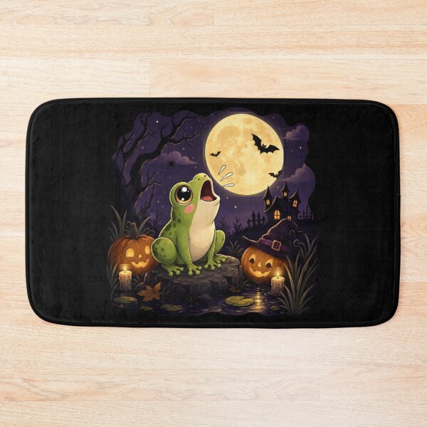 Item preview, Frog Howling At The Moon Halloween Funny Gifts For Frog Lovers designed and sold by EdithPrint.