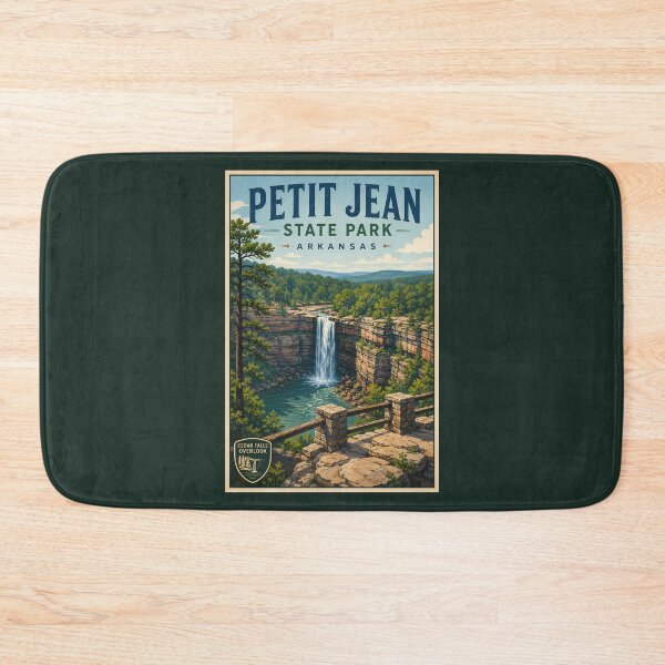 Item preview, Petit Jean State Park Arkansas Illustration Travel Art Vintage designed and sold by KrisSidDesigns.