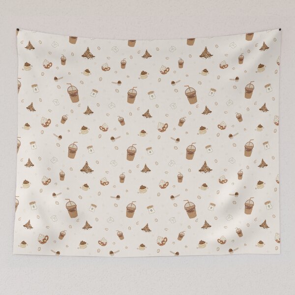 Item preview, Cozy Coffee Winter Pattern designed and sold by DuskSkyfade12.