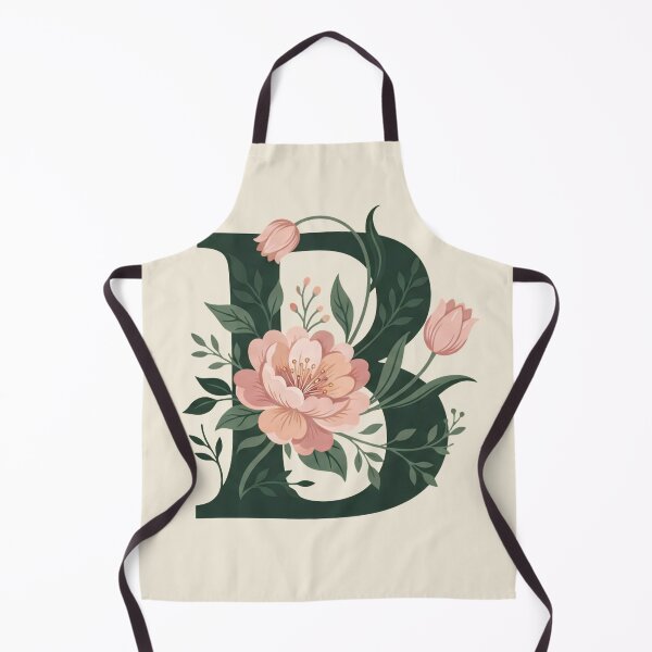Item preview, Blush pink Floral Letter B Monogram Botanical designed and sold by ITCHAWAWAA.