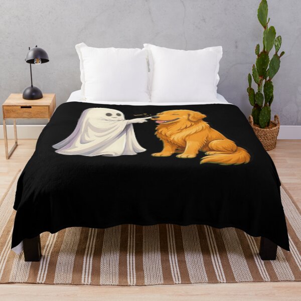 Item preview, Boo-P Ghost And Golden Retriever Halloween Shirt designed and sold by jessicaguarnido.