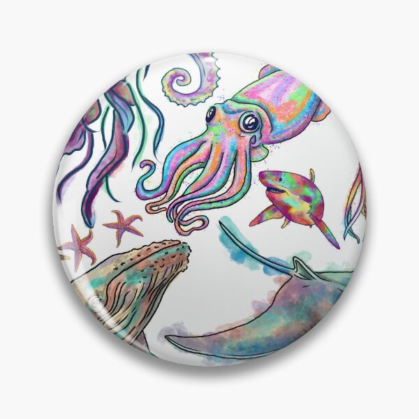 Item preview, Ocean Water Animals, watercolour  art style designed and sold by DoodlingMissy.