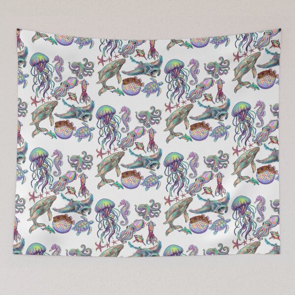 Item preview, Ocean Water Animals, watercolour  art style designed and sold by DoodlingMissy.