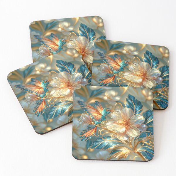 Item preview, Hummingbird and Cherry Blossoms Art designed and sold by MargaretWiktor.