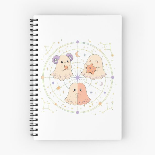 Item preview, Pastel Goth Astrology Ghosts Celestial Zodiac Chart designed and sold by chattsuede.