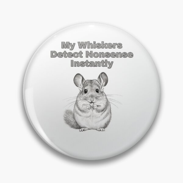 Item preview, Long Whiskered Chinchilla Nonsense Radar Sketch designed and sold by NatureUnleashed.