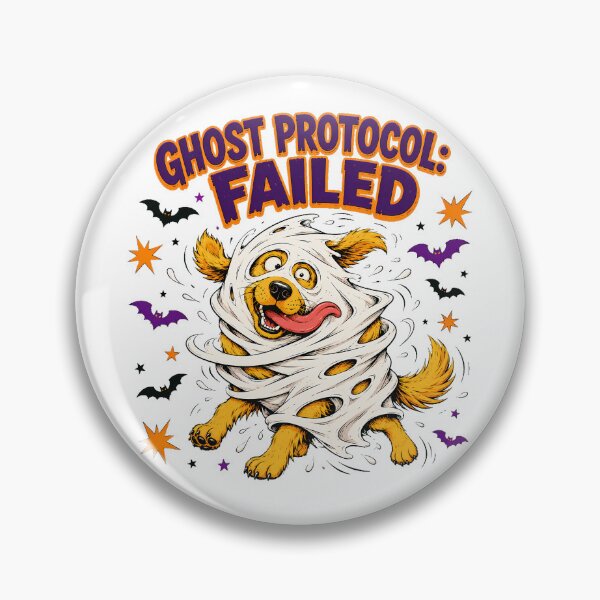 Item preview, Golden Retriever Ghost Fail Spooky Halloween Dog designed and sold by chattsuede.