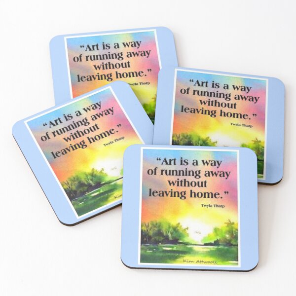 Item preview, Art is a Way of Running Away Without Leaving Home, River Dawn designed and sold by aswoa.