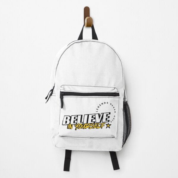 Item preview, BELIEVE IN YOURSELF. LEGENDS NEVER QUIT. designed and sold by TypeMuse.