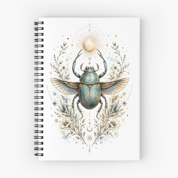 Item preview, Egyptian Scarab - Solar Rebirth Botanical Art designed and sold by Shadow Sprite Art.