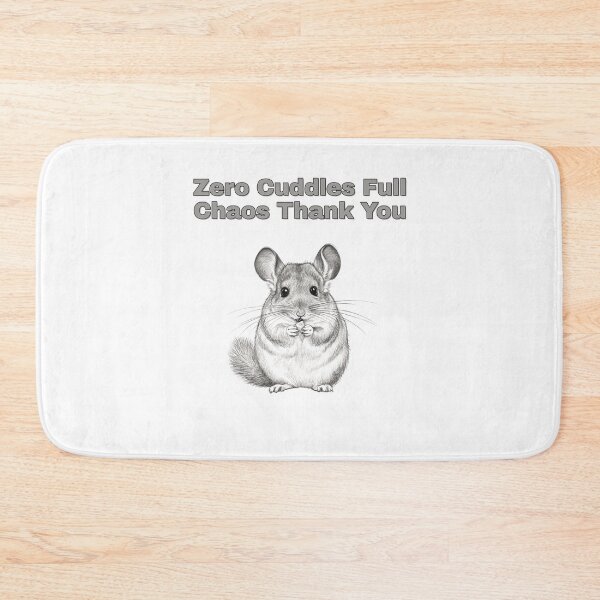 Item preview, Anti Cuddle Chinchilla Chaos Pencil Sketch Art designed and sold by NatureUnleashed.