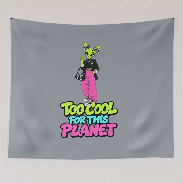 Item preview, Too Cool for This Planet – Alien Chic Girl designed and sold by Aimetoi.