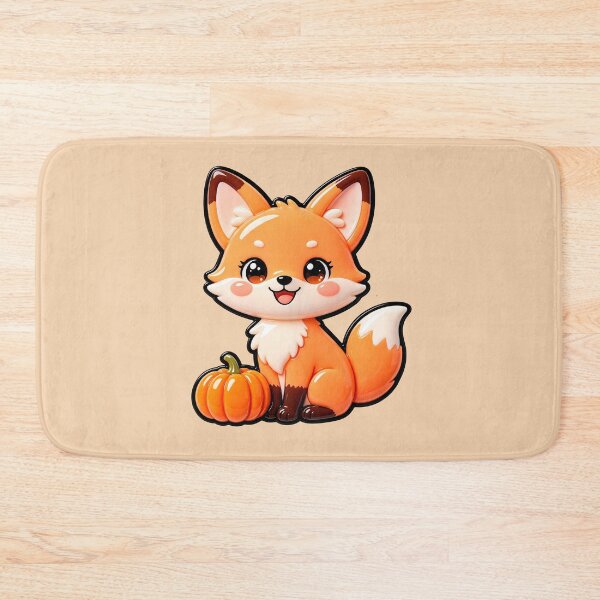 Item preview, Cute Autumn Fox with Pumpkin designed and sold by Raloel Art.