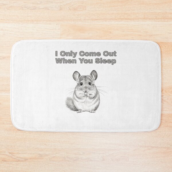 Item preview, Shy Nocturnal Chinchilla Bedtime Sketch Design designed and sold by NatureUnleashed.