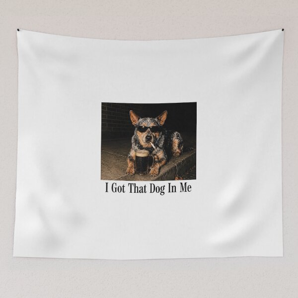 Item preview, I Got that Dog in Me, Funny Australian Cattle Dog Smoking designed and sold by Jikkermanccini.