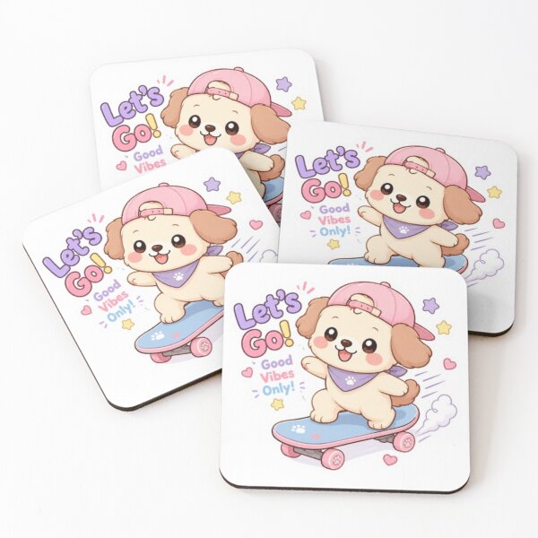 Item preview, Cute puppy riding on skateboard designed and sold by Vegasstickers.