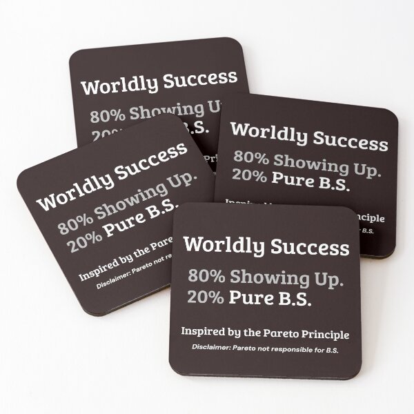 Item preview, Worldly Success – 80% Showing Up, 20% Pure B.S. designed and sold by kjson1.