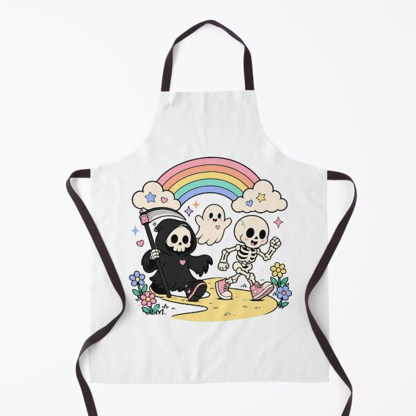 Item preview, Pastel Goth Grim Reaper Skeleton Rainbow Path designed and sold by chattsuede.
