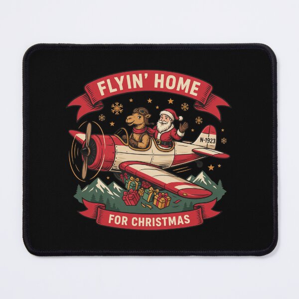 Item preview, Flyin' Home for Christmas Camel Pilot T-Shirt designed and sold by Camel & Quirk.