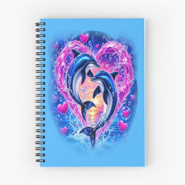 Item preview, Dolphin Love Heart – Ocean Romance and Eternal Love designed and sold by TroviTutto.