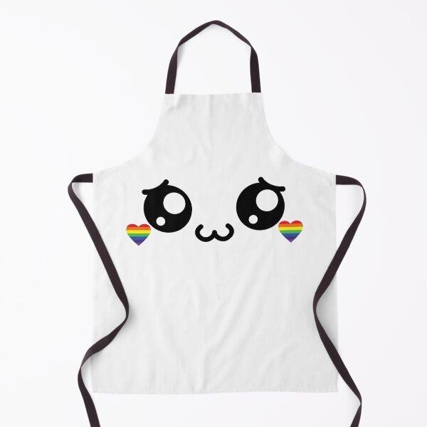 Item preview, Cute kawaii owo shy rainbow heart cheeks face designed and sold by BlushyPrint.