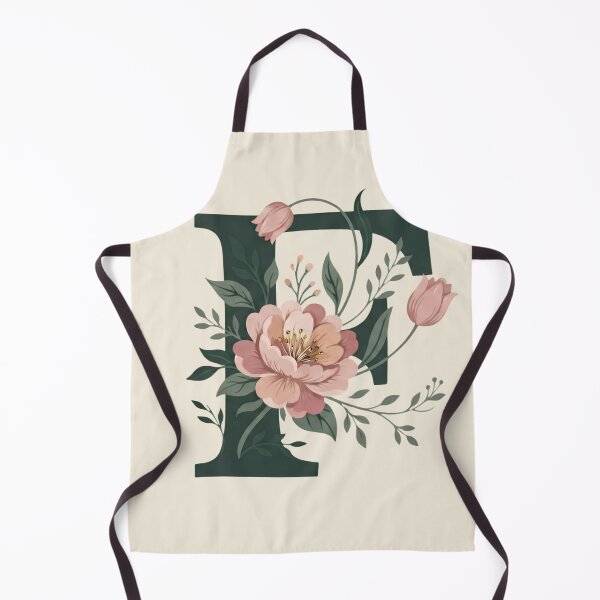 Item preview, Blush pink Floral Letter F Monogram Botanical designed and sold by ITCHAWAWAA.