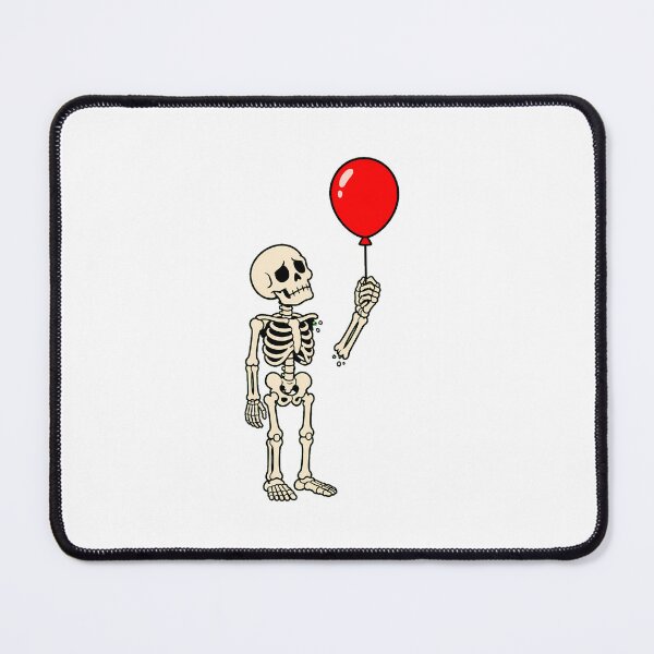 Item preview, Sad Skeleton Red Balloon Gothic Dark Humor designed and sold by chattsuede.
