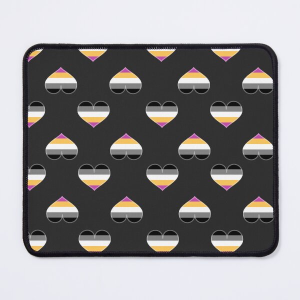 Item preview, Universal Asexual 5-stripe Pride Heart [Dark Edition] designed and sold by Roxzania.