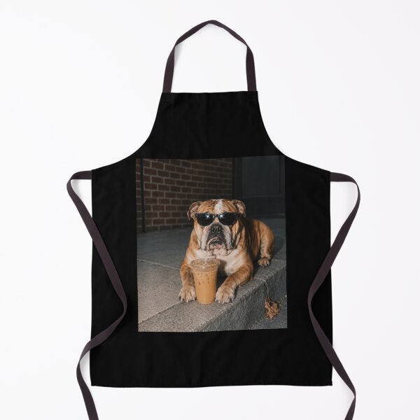 Item preview, Funny English Bulldog Drinking Iced Coffee designed and sold by Jikkermanccini.