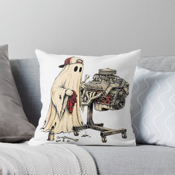 Item preview, Ghost Mechanic V8 Engine Spooky Car Enthusiast Halloween designed and sold by Rahamkshop.