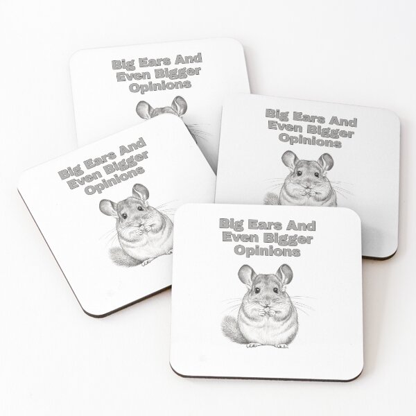 Item preview, Opinionated Big Eared Chinchilla Sketch Art designed and sold by NatureUnleashed.