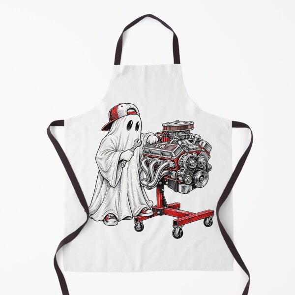 Item preview, Ghost Mechanic V8 Engine Spooky Car Enthusiast Halloween designed and sold by Rahamkshop.