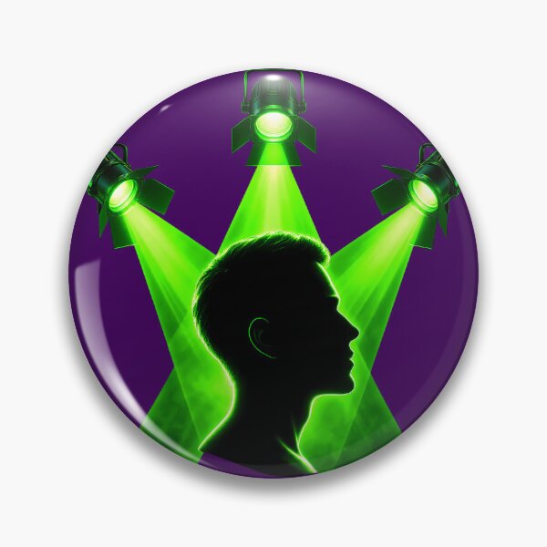 Item preview, Spotlight Effect Social Anxiety Brainwave Neon Art designed and sold by PERSPECTIVERED.