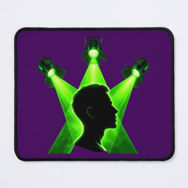 Item preview, Spotlight Effect Social Anxiety Brainwave Neon Art designed and sold by PERSPECTIVERED.