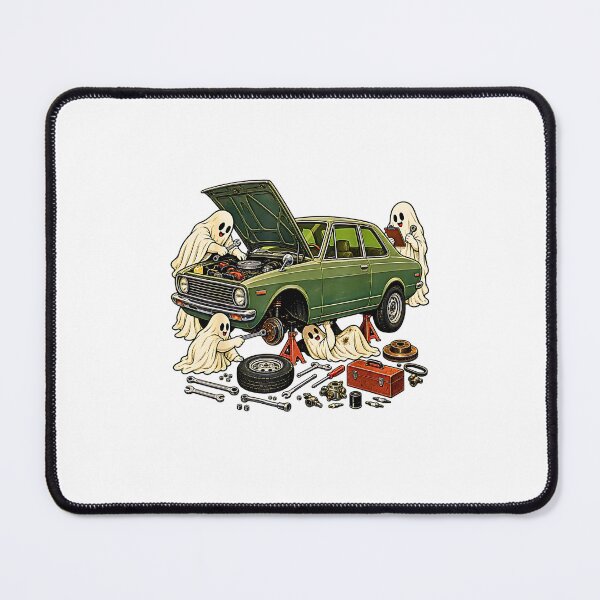 Item preview, Ghost Mechanic V8 Engine Spooky Car Enthusiast Halloween designed and sold by Rahamkshop.