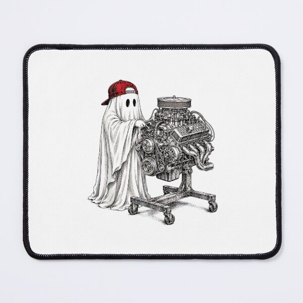 Item preview, Ghost Mechanic V8 Engine Spooky Car Enthusiast Halloween designed and sold by Rahamkshop.